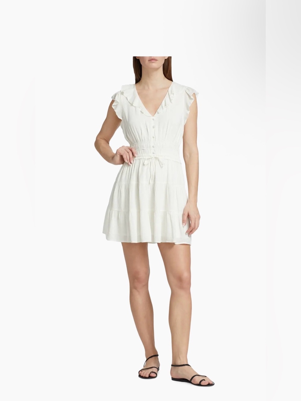 Paige Paradis Tiered Ruffled Minidress size XS